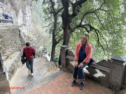 Stairs to pagoda.